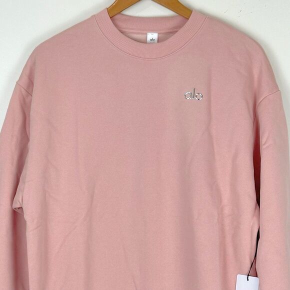 Alo Yoga Accolade Crew Neck Pullover NWT Pink Quartz Size XS - Picture 4 of 14